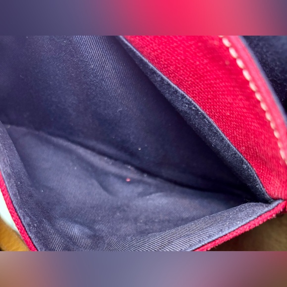 Burberry Red Canvas Crossbody Bag | Leather Trim | Dust Bag Included | w/COA - Picture 8 of 16